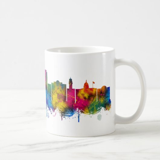 Paterson New Jersey Skyline Koffiemok (Rechts)