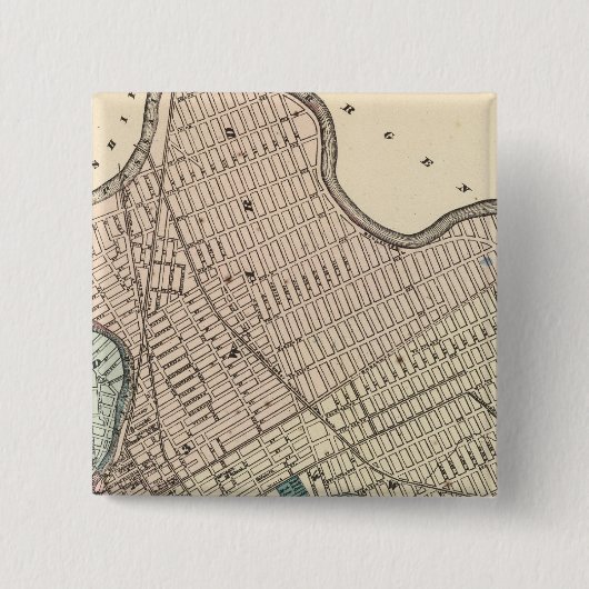 Paterson, New Jersey Vierkante Button 5,1 Cm (Voorkant)