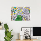 Paterson, NJ  Map Poster (Thuiskantoor)