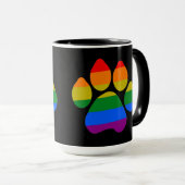 Pâtes arc-en-ciel de diamant de Mug (Devant droit)