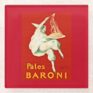 Pates Baroni Cappiello  reclame Glazen Onderzetter
