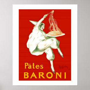 Pates Baroni Cappiello  reclame Poster
