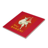 Pates Baroni Cappiello  reclame Tegeltje (Zijkant)