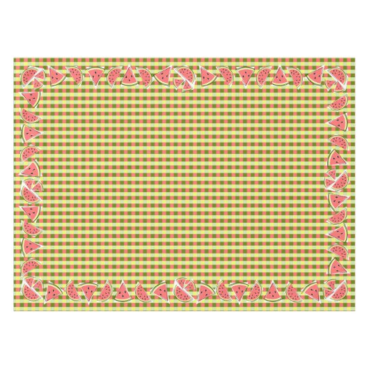 Pâtes de pastèque Pièces Vérifier la nappe (Devant (Horizontal))