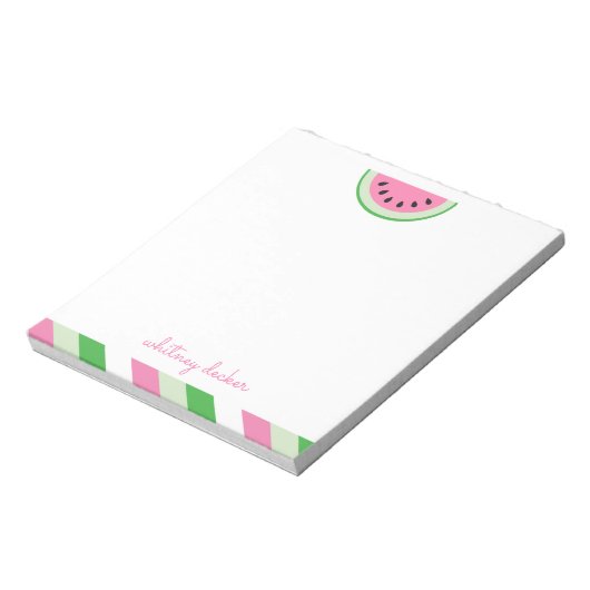 Pâtes de pastèque rose Bloc-notes personnalisé (Tourné)