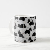 Pâtes de Terrier écossais noir et Mug de café Bone (Devant gauche)