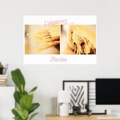 Pâtes est bonheur Poster (Bureau à domicile)