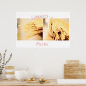 Pâtes est bonheur Poster (Cuisine)