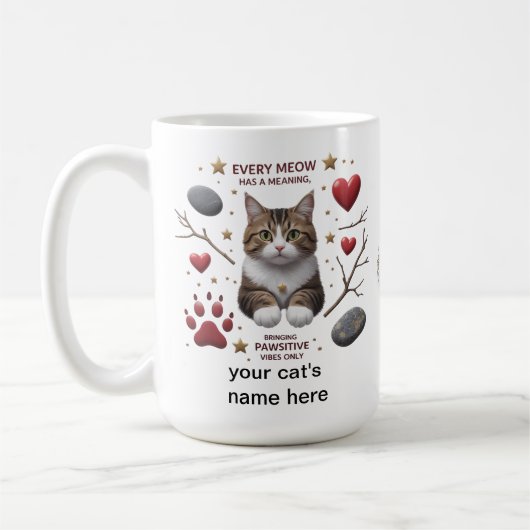 Pâtes et Coeurs - 15 oz Mug Classic de Confort (Gauche)