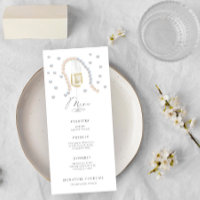 Pâtes et menu de douche de mariée Prosecco