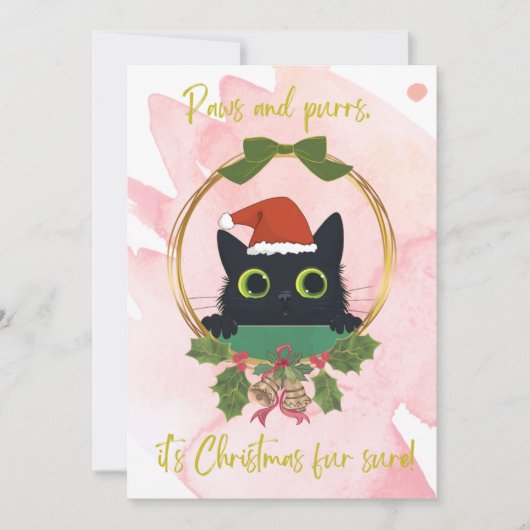 Pâtes et purres modernes Invitation de Noël (Devant)