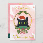 Pâtes et purres modernes Invitation de Noël (Devant / Derrière)