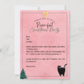 Pâtes et purres modernes Invitation de Noël (Dos)