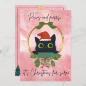 Pâtes et purres modernes Invitation de Noël (Devant / Derrière)