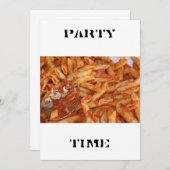 Pâtes FÊTES Invitation (Devant / Derrière)