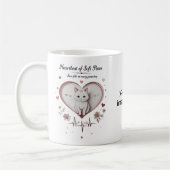 Pâtes molles, Coeurs chauds - Mignonne Mug de chat (Gauche)