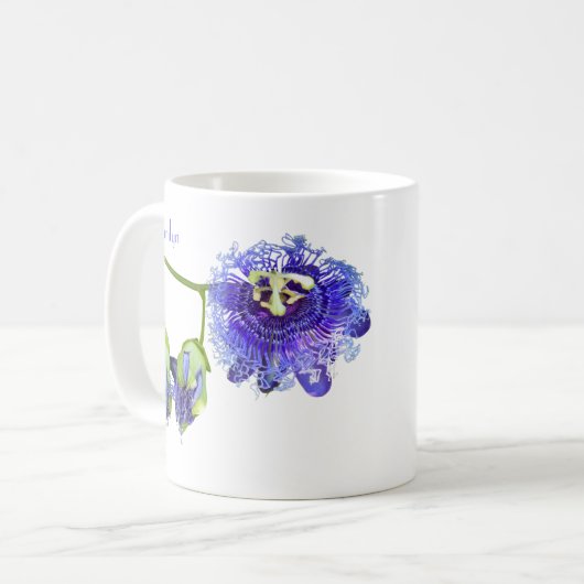 Pâtes violettes Fleurs de café Mug (Devant gauche)