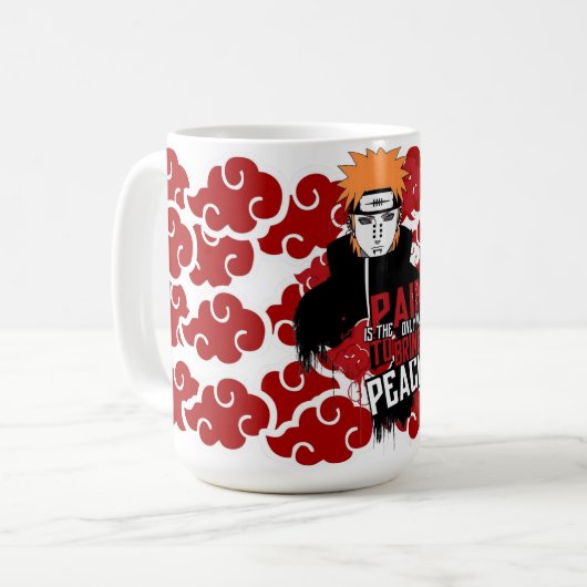 ☕ Path of Power Mug – Anime-Inspired Ceramic Coffe (Devant gauche)
