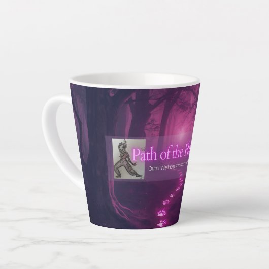 Path of the Flat Foot Small Latte Mug (Angle gauche)