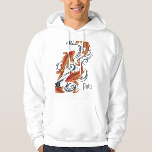 Path – Timeless Koi Symbol of Growth, Direction Hoodie (Voorkant)