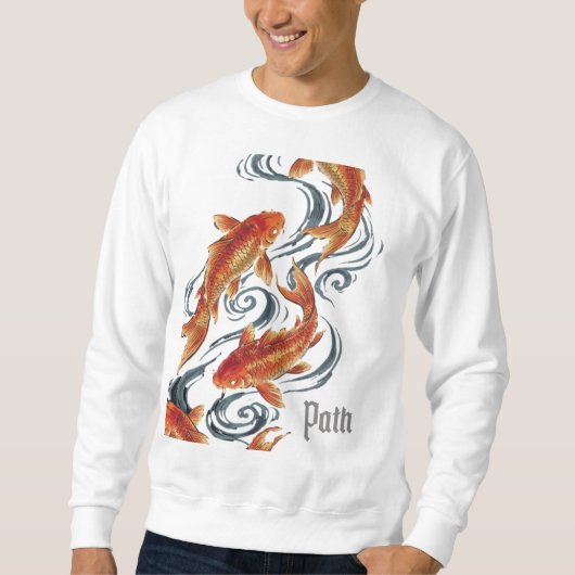 Path – Timeless Koi Symbol of Growth, Direction Trui (Voorkant)