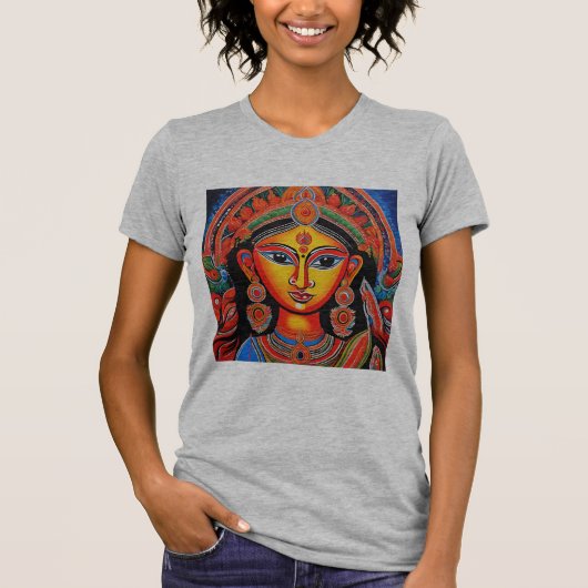 Pathchitra Durga T-shirt (Voorkant)