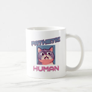 Pathetische mens - grappig kat ontwerp koffiemok