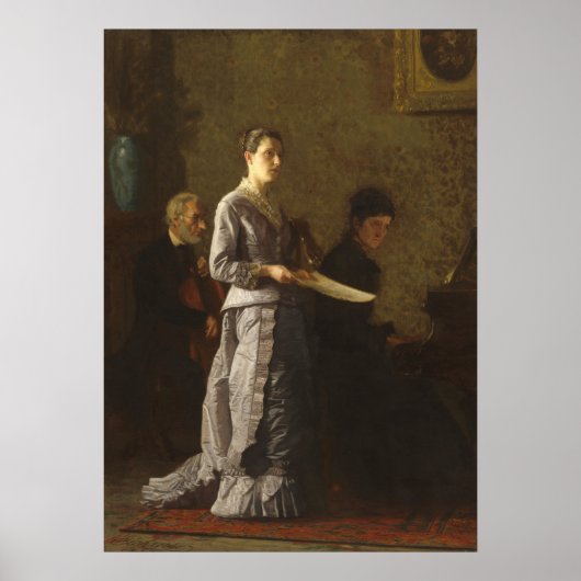 Pathetische Song - Thomas Eakins Fine Art Poster (Voorkant)