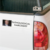 Pathologische Narcissist Anti-Donald Trump Bumpersticker (Op Truck)
