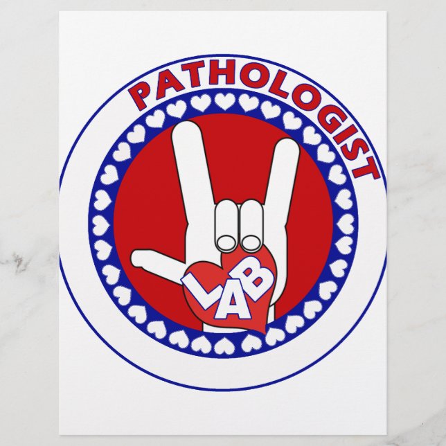 PATHOLOGIST LOGO ROUND ASL I LIEFT VAN LAB (Voorkant)