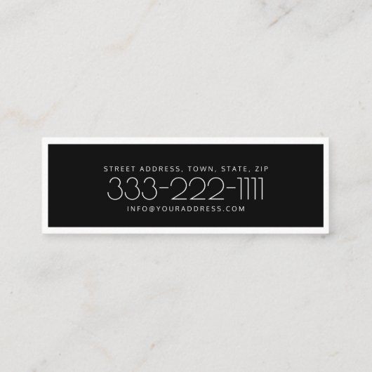 Pathologiste de la parole Carte frontière noire et (Dos)