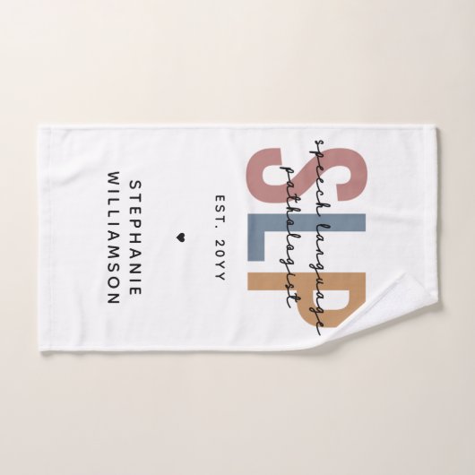 Pathologiste du langage SLP personnalisé (Serviette à main)