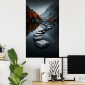Pathway Through Stillness Poster (Thuiskantoor)