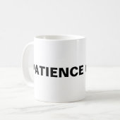 Patience De La Mug De Café De Travail (Devant gauche)