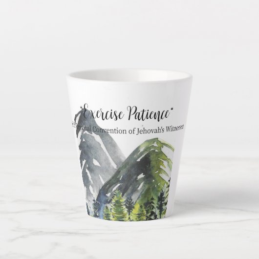 "Patience de l'exercice" Petite Mug latte (Devant)