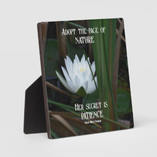 Patience Emerson Inspirerend Quote Lotus Fotoplaat