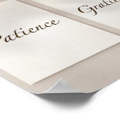 Patience, Gratitude, Reliance (3-Piece Set) Poster (Coin)