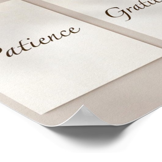 Patience, Gratitude, Reliance (3-Piece Set) Poster (Coin)