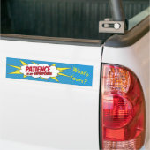 PATIENCE is mijn Superpower...schoolbussignaal Bumpersticker (Op Truck)
