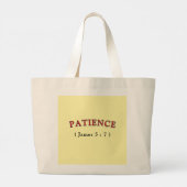 Patience ( James 5:7 ) Sac fourre - tout (Dos)
