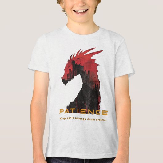 Patience Youth Tri-blend T-shirt (Voorkant)