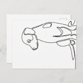 Patiënt Dog Briefkaart (Voorkant / Achterkant)