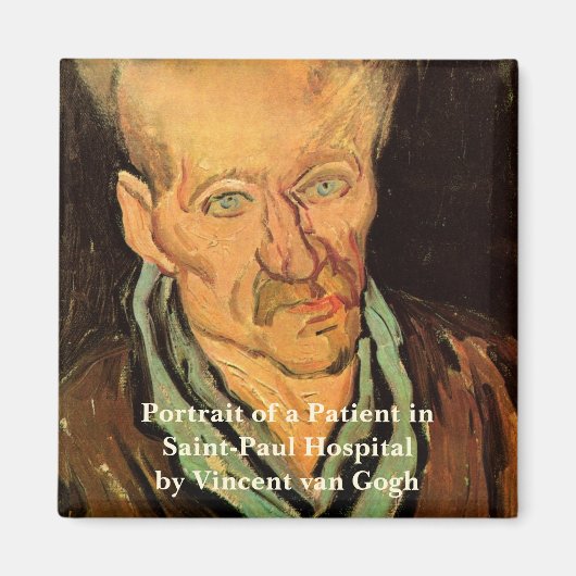 Patiënt in het ziekenhuis Saint-Paul van Gogh Magneet (Voorkant)