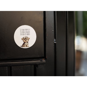 Patiënt met kanker ronde sticker