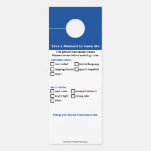 Patiënten met speciale behoeften - geen logo versi
