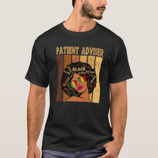 Patiëntenadviseur Afro African American Black Hist T-shirt