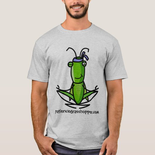 PATIËNTIENCE GRASSHOPPER-MEDITATION T-SHIRT (Voorkant)