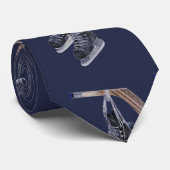 Patin d'hockey et cravate de bâton (Roulé)