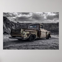 Patina 1956 Chevrolet C10 op maat gemaakte ophaalw
