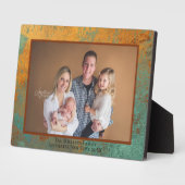 Patina en cuivre Nom personnalisé Plaque photo (Côté)